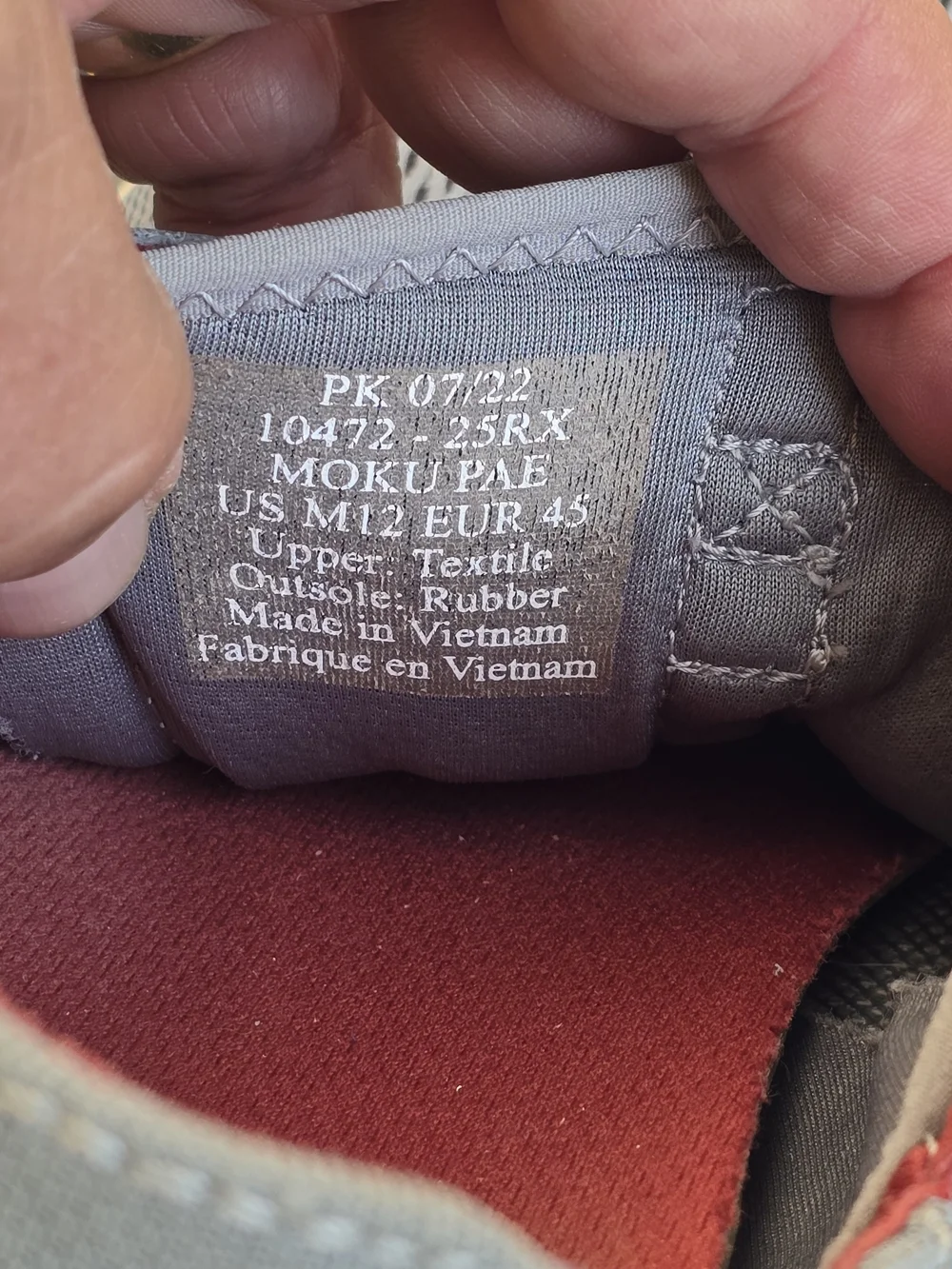 OluKai Moku Pae Mesh Grey Men's Casual Boat Shoes, Drop In Heel, No Tie Laces 12